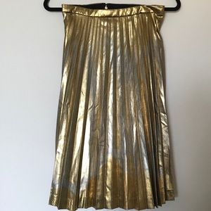 J.Crew NWT gold skirt
